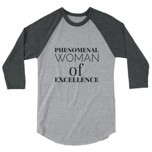 Load image into Gallery viewer, 3/4 sleeve woman&#39;s raglan shirt
