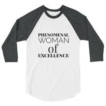 Load image into Gallery viewer, 3/4 sleeve woman&#39;s raglan shirt