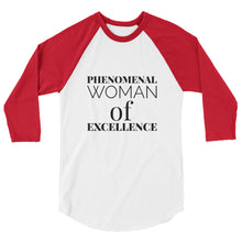 Load image into Gallery viewer, 3/4 sleeve woman&#39;s raglan shirt