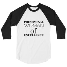 Load image into Gallery viewer, 3/4 sleeve woman&#39;s raglan shirt